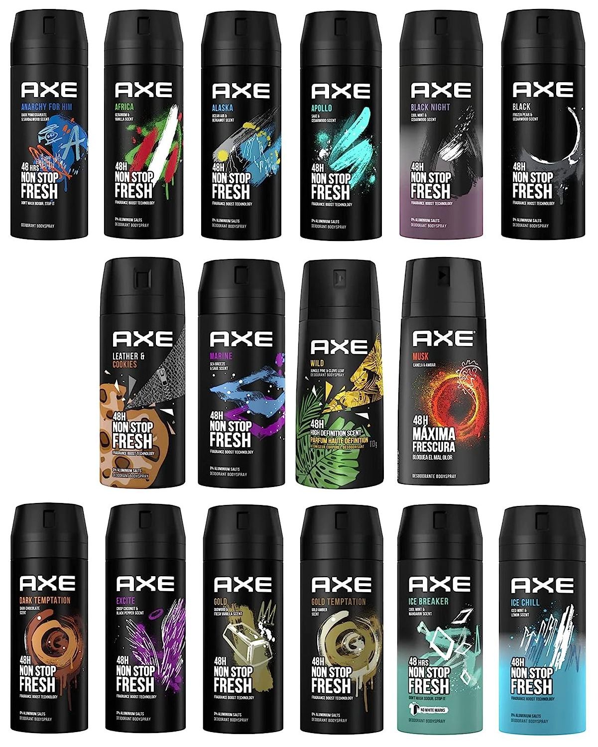 Wholesale Best Quality Bulk Quantity AXE Cheap Price AXE Body Spray/ Sweet Scent AXE Deodorant/Bodyspray Anti-Perspirant AXES