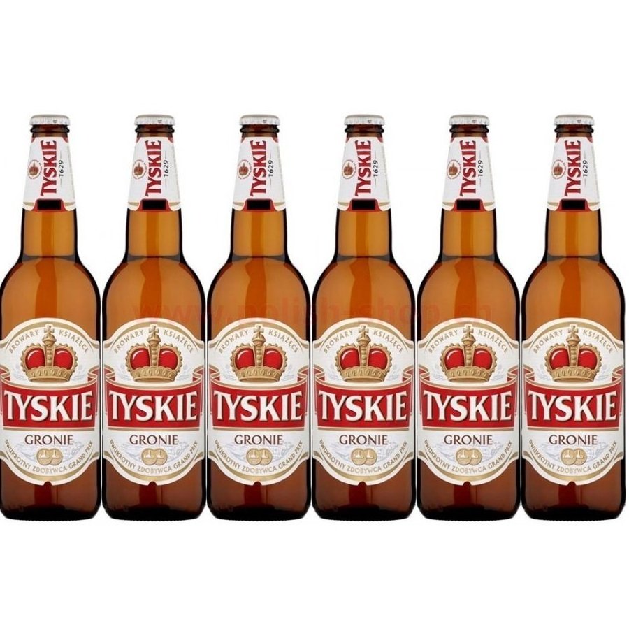 Polish Tyskie Light Beer