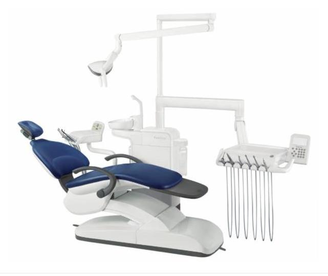 Economic dental unit leather cushion dentist chair double armchair dental chair dental chair with operating light lamp