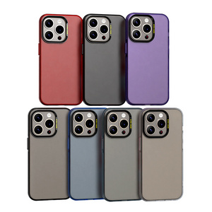 for iPhone 15 anti-yellowing Phone Case TPU Hard PC Translucent Mobile Phone Case Shockproof Phone Case