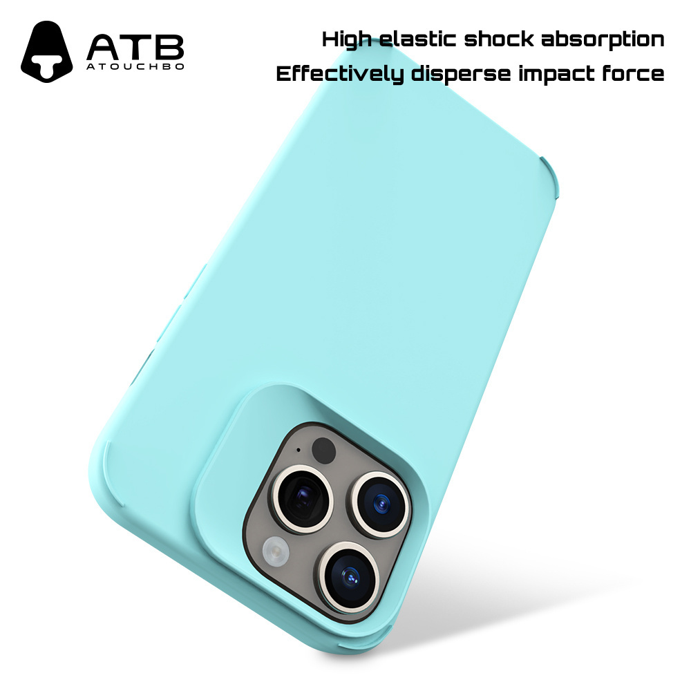 ATB Liquid Silicone Soft TPU Phone Case Shockproof Phone Cover For iPhone 15 Silicone Phone Case