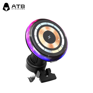 15W Fast Charging Wireless Car Charger 360 Rotating Suction Cup Air Vent Phone Holder For iPhone 13 14