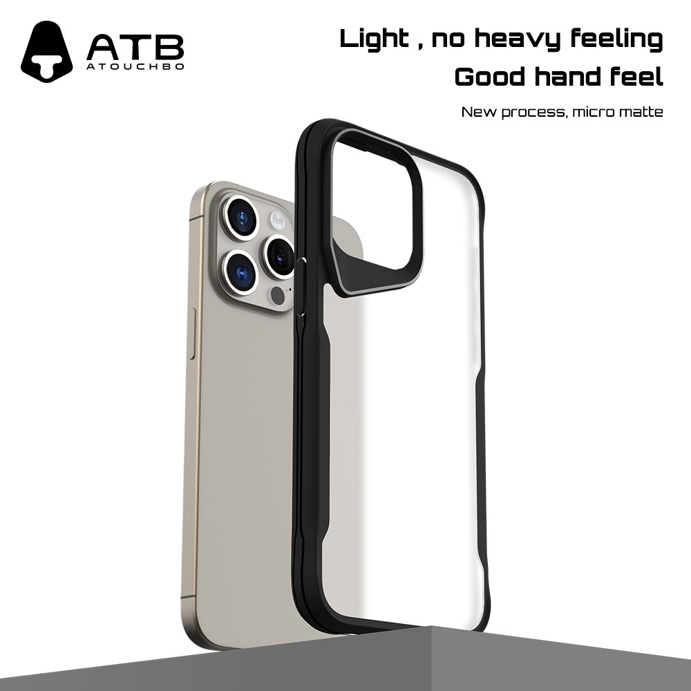 Luxury Design Phone Case Transparent TPU PC Mobile Airbag Mobile Phone Cases for iPhone 15 Pro Max