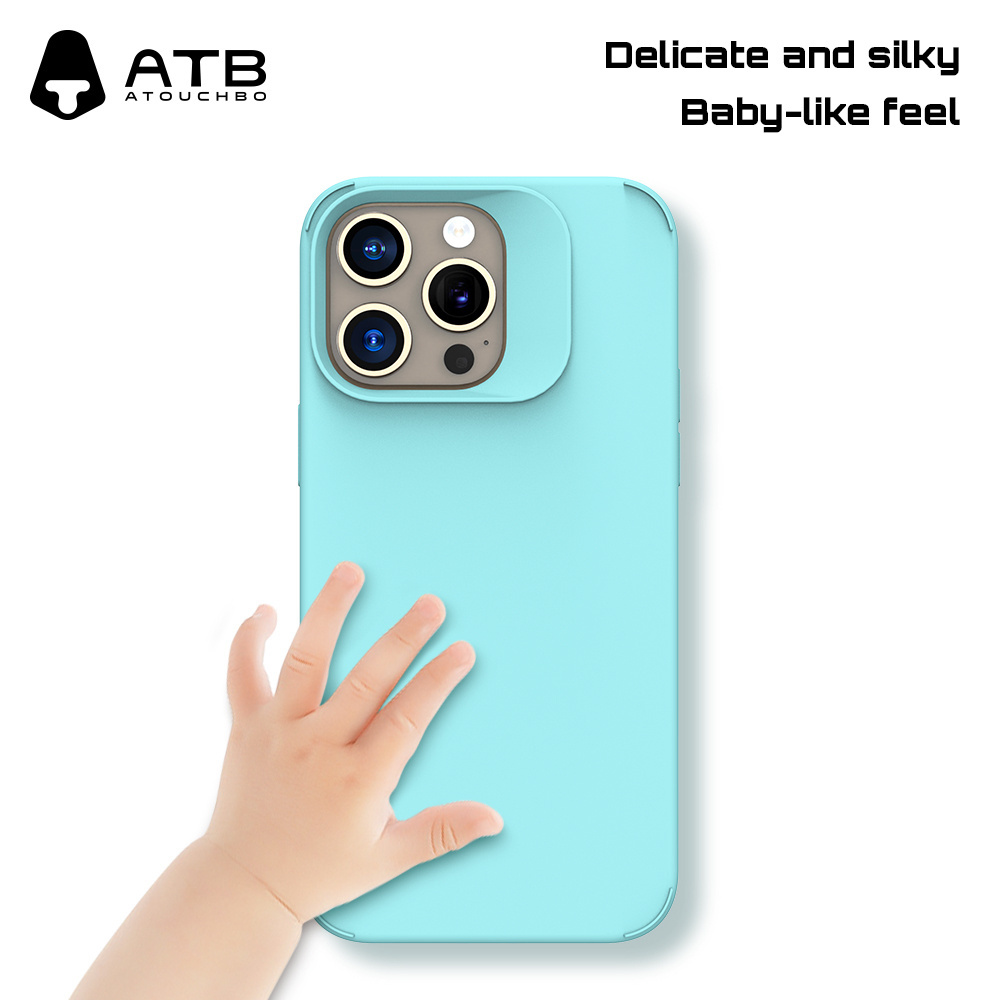 ATB Liquid Silicone Soft TPU Phone Case Shockproof Phone Cover For iPhone 15 Silicone Phone Case