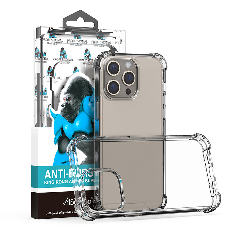 ATB Shockproof Mobile Clear PC Phone Case Transparent Acrylic Mobile Phone Cases For iPhone 12 13 14 15 16 Pro Max Cover