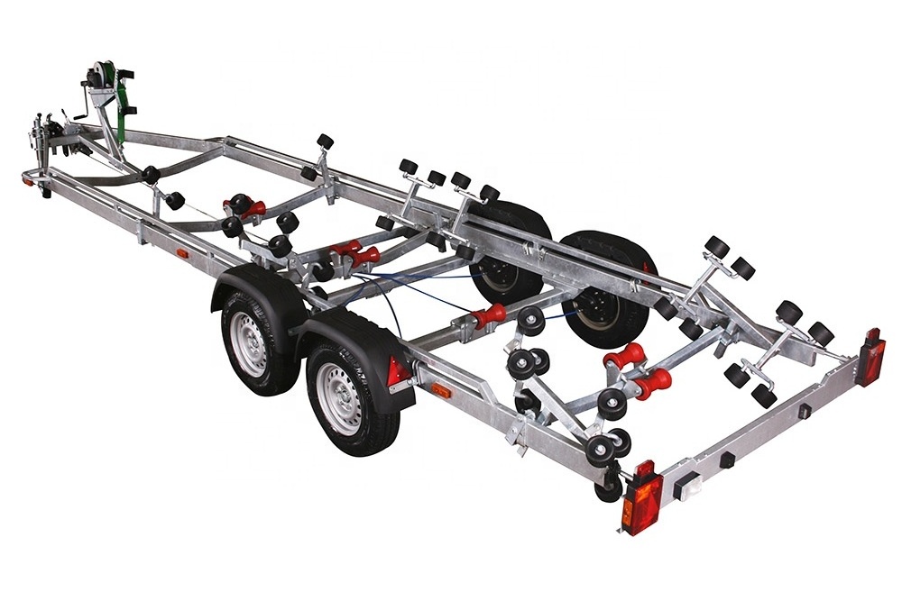 Double Axle Utility Boat Trailers For Sale Aluminum Boat Trailer For 9m Boat For Sale in USA Hydraulic Trailer Manufacturers USA