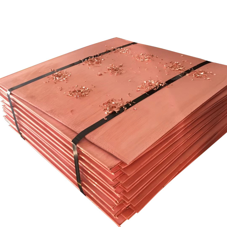 Wholesale Copper Cathodes Plates 3mm 5mm 20mm Thickness 99.99% Copper Cathodes T2 4x8 copper Plate Sheets Supplier Price