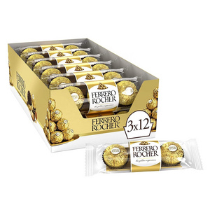 Ferrero Rocher Chocolate 48 Pieces Sweet Chocolate Ferrero Rocher Chocolate Wholesale Hazelnut Confectionery