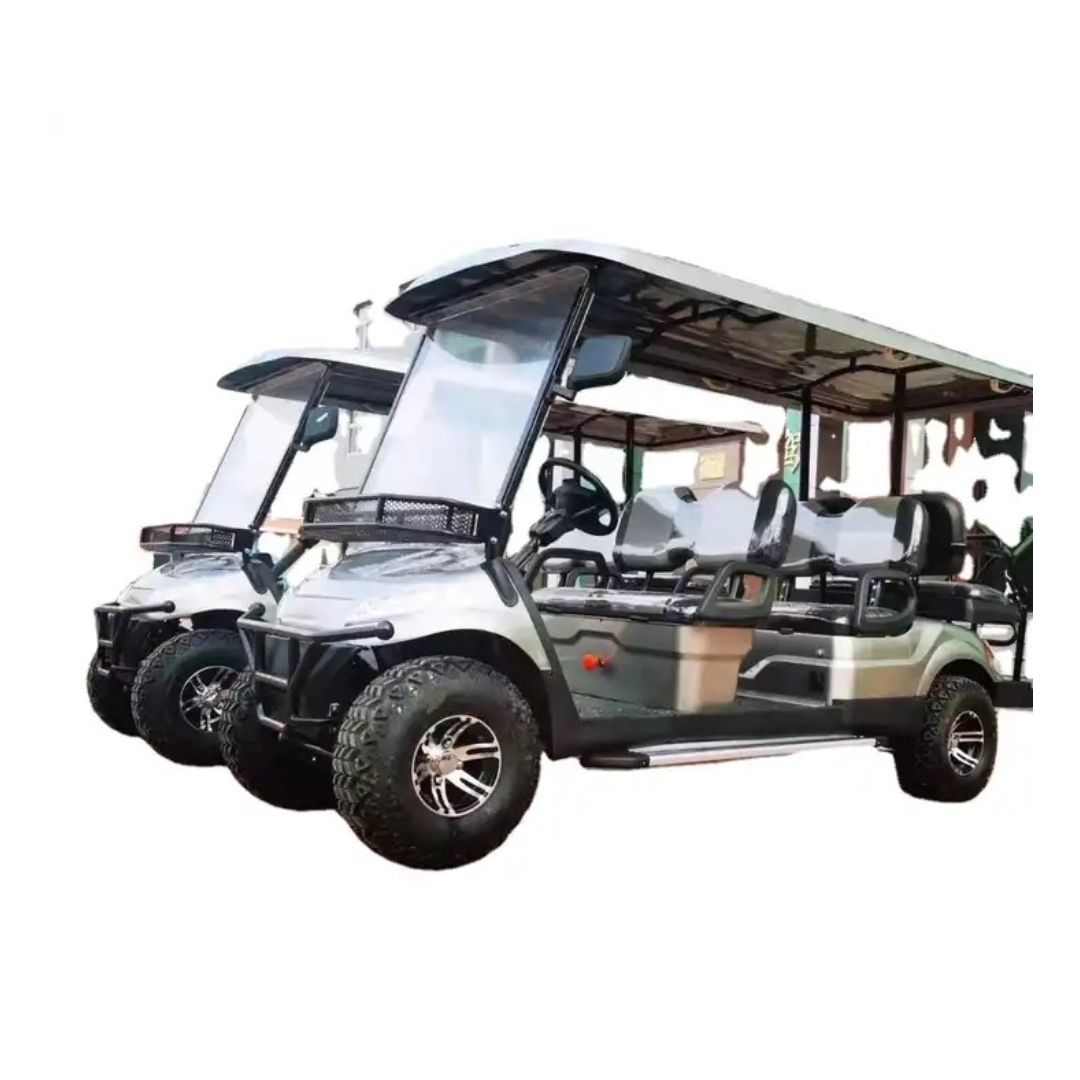 2023 New Mold Wholesale Dealer 6 Person 72v electric lifted golf cart off road buggy with lithium battery