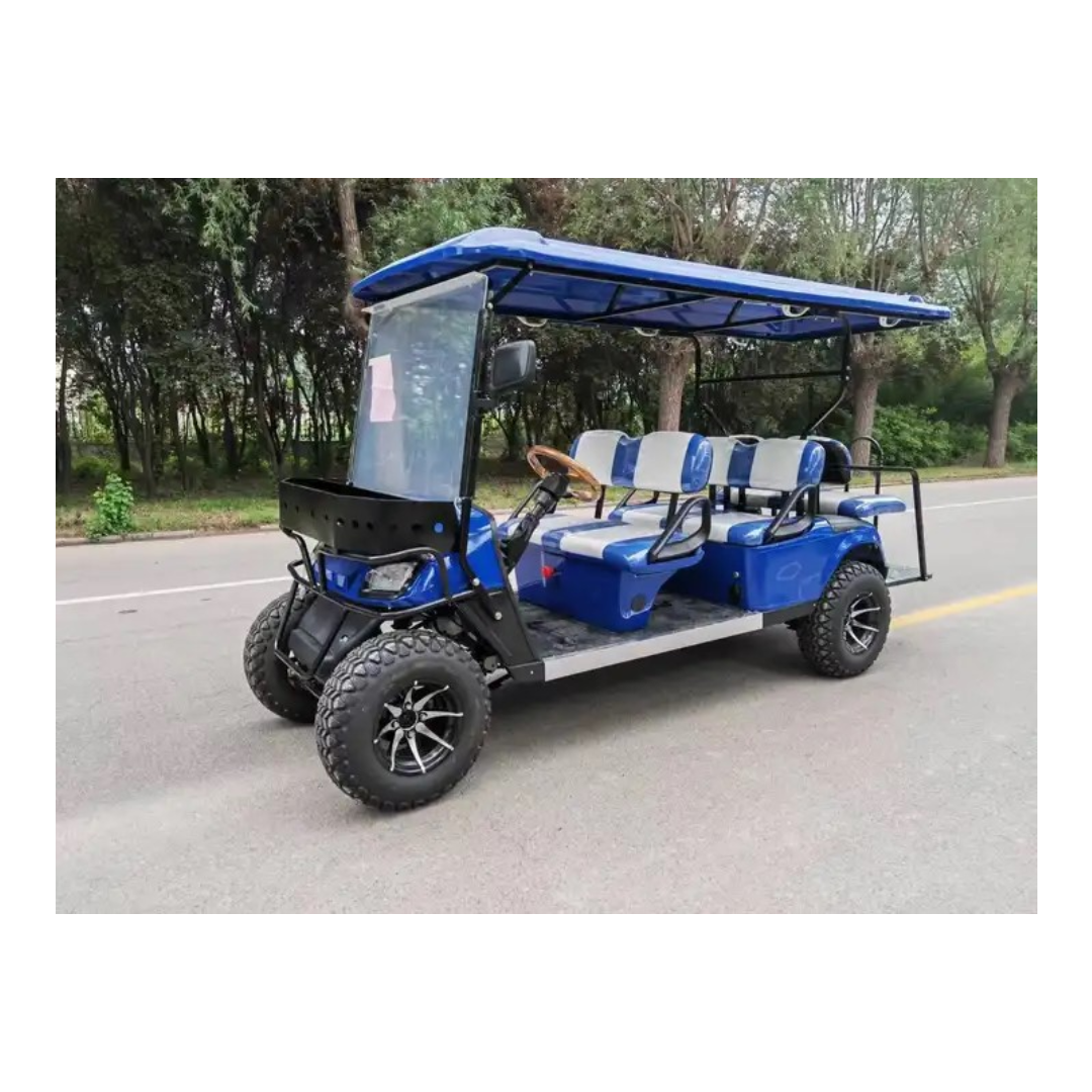 2023 New Mold Wholesale Dealer 6 Person 72v electric lifted golf cart off road buggy with lithium battery