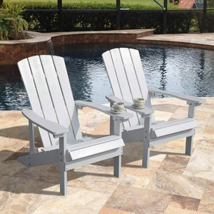 Wholesale Double Pool Loungers Kids Adirondack Chair White Patio Garden Outdoor Pool Chairs Set Of 2