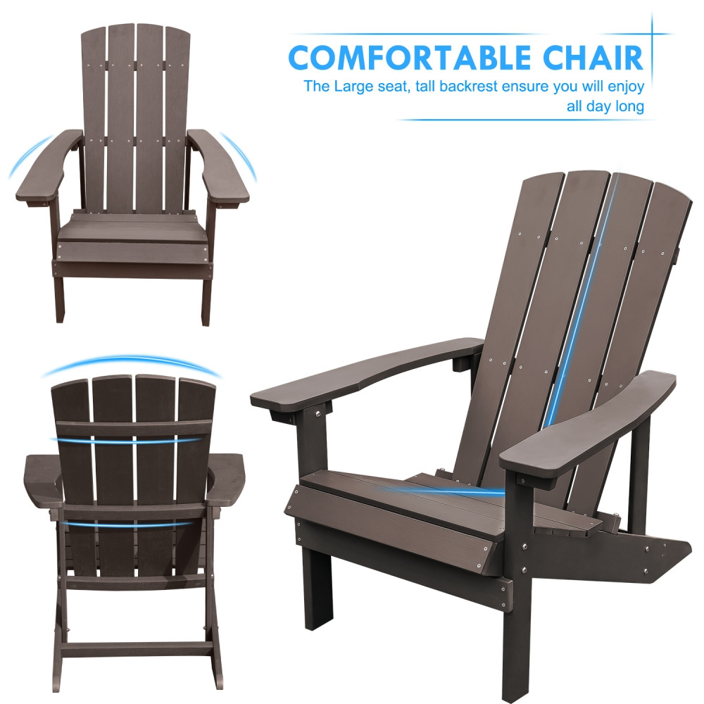 Wholesale Brown Outdoor Adirondack Chairs Pool Lounge Chairs For Outside Set Of 2