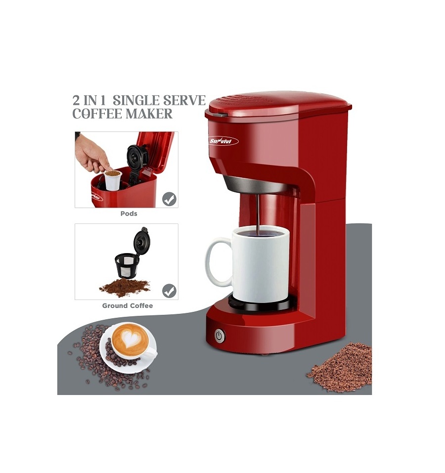 Best Sale Fully Automatic electric Red Coffee Maker For Best Coffee make in wholesale price