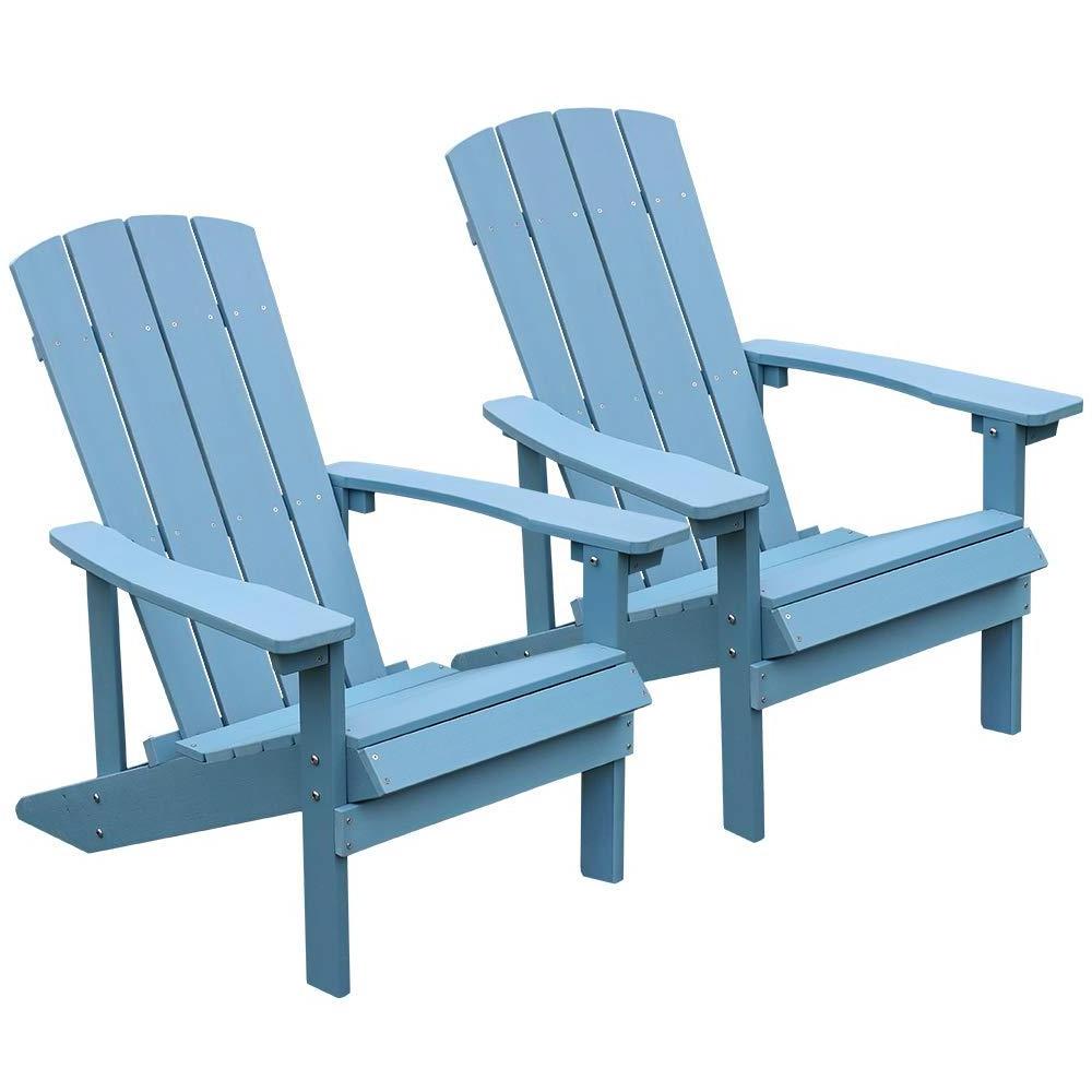 Manufacturer Adirondack Blue Beach Lounge Chair Recliner Chairs Set For Adults Pool Garden Outdoor