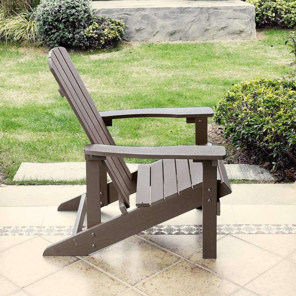 Adirondack Chair Set Brown Pool Garden Patio Chairs Set For Lounge Outdoor