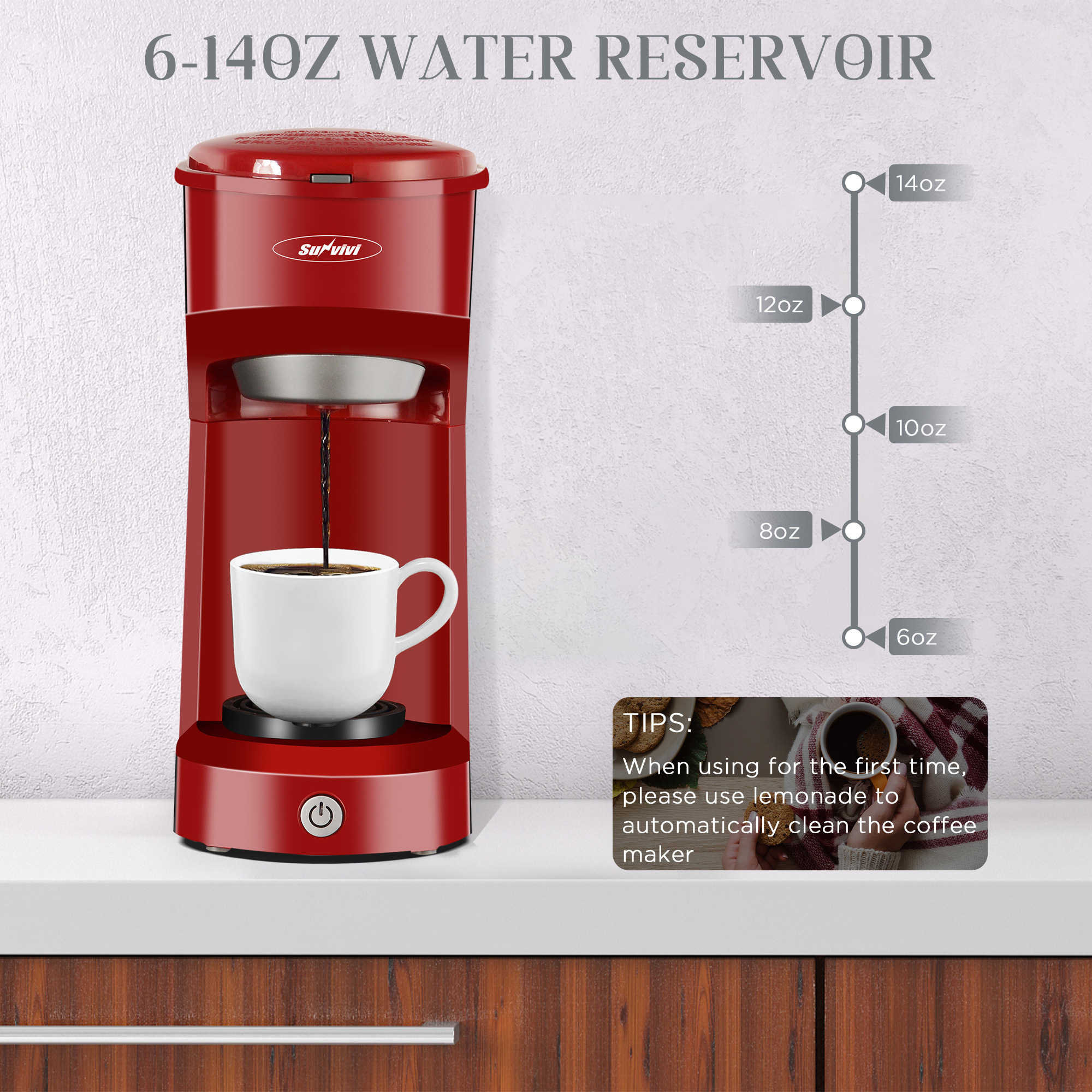 Best Sale Fully Automatic electric Red Coffee Maker For Best Coffee make in wholesale price