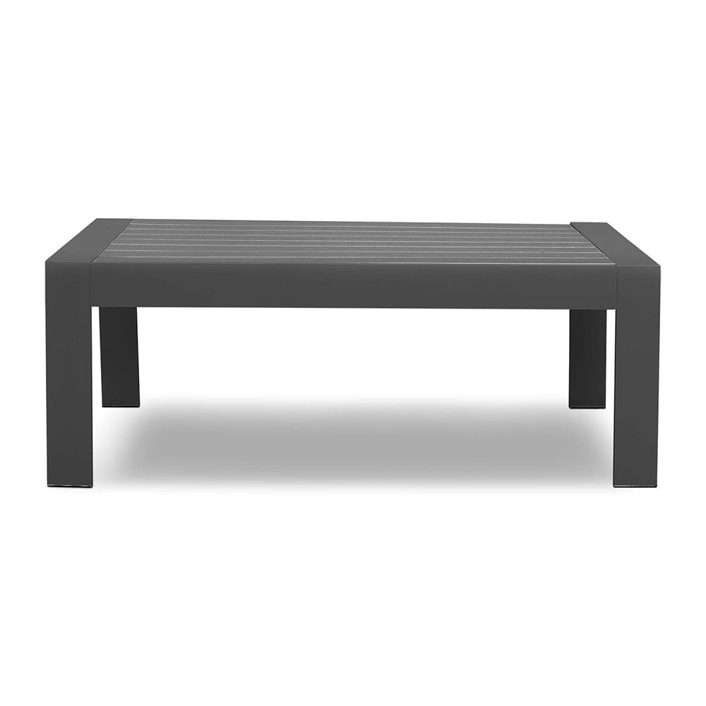 Wholesale Aluminum Small Modern Grey Side Table Pool Patio Coffee Table Furniture For Garden Outdoor