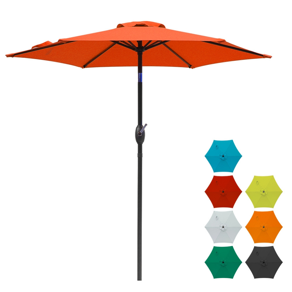 Support Dropshipping 7.5 Ft Small Beach Umbrella Outdoor Patio Sun Umbrella For Garden Uv Protection