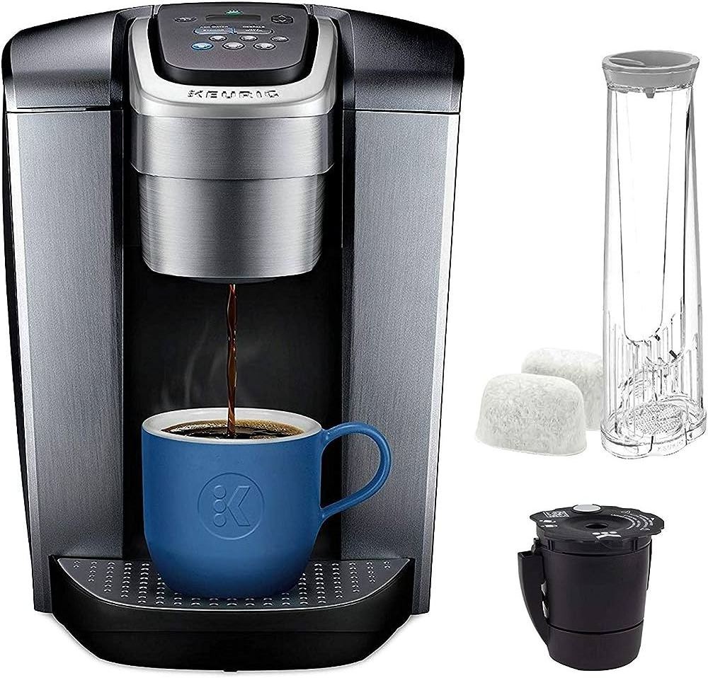 High quality New Keurigs K-Elite Coffee Maker, Single Serve K-Cup Pod Coffee Brewer, Iced Coffee Capability  Star & bucks K-Cup