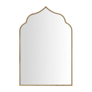 Medium Ornate Arched Gold Antiqued Classic Accent Mirror Mirror Tv Living Room Art Frame For Wall Decorations