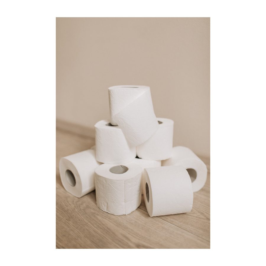 Soft White Toilet Paper 4 Ply Comfort Care Bath Tissue, Paper Towels Rolls 12 Pack Highly Absorbent Kitchen Paper