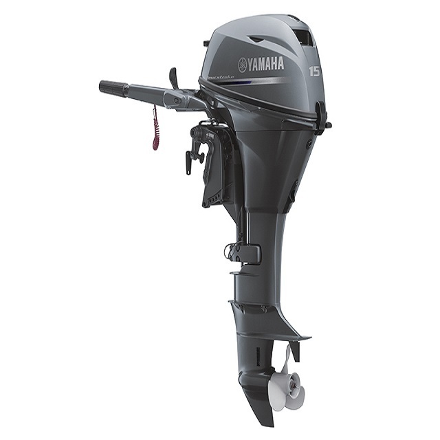 Good quality rich stock 15HP ignited manual or electric long shaft 2 stroke boat engine outboard motor