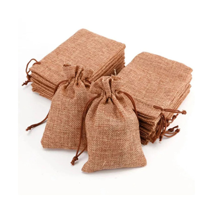 Customized tea packing jute bags Packing Window Jute Bag Tote Buyers Rice Used Jute Gunny Bags For Gift