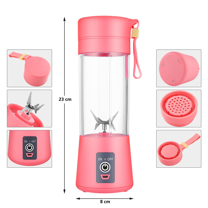 Electric USB Portable Juicer Mini Blender and Smoothies Six Blades Great for Mixing Portable Blender