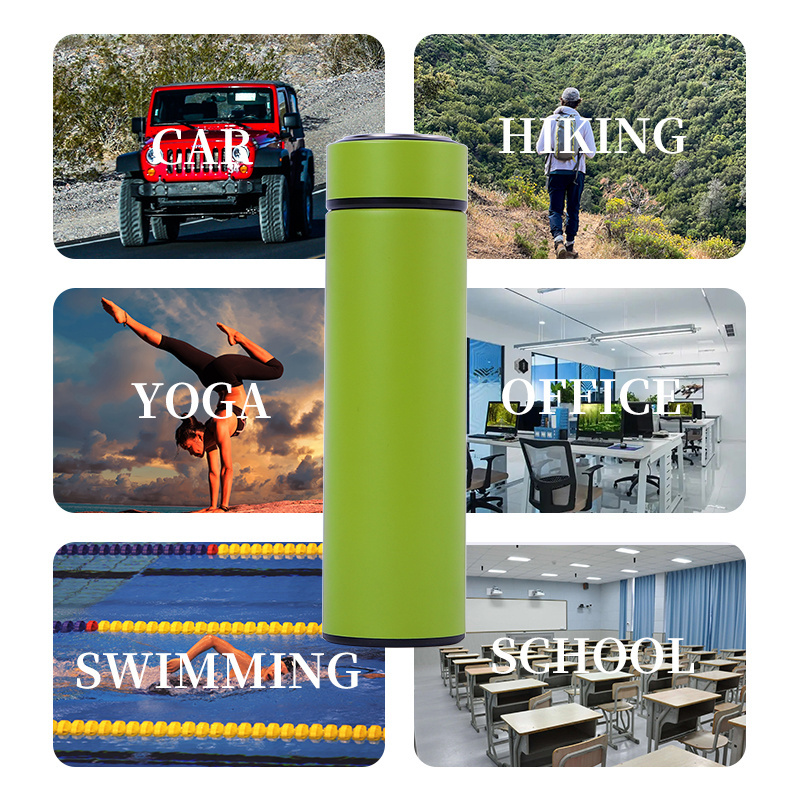 2024 New Product Electric Portable Smart Heating Drink Cup Warmer Smart Water Bottle With Temperature Display