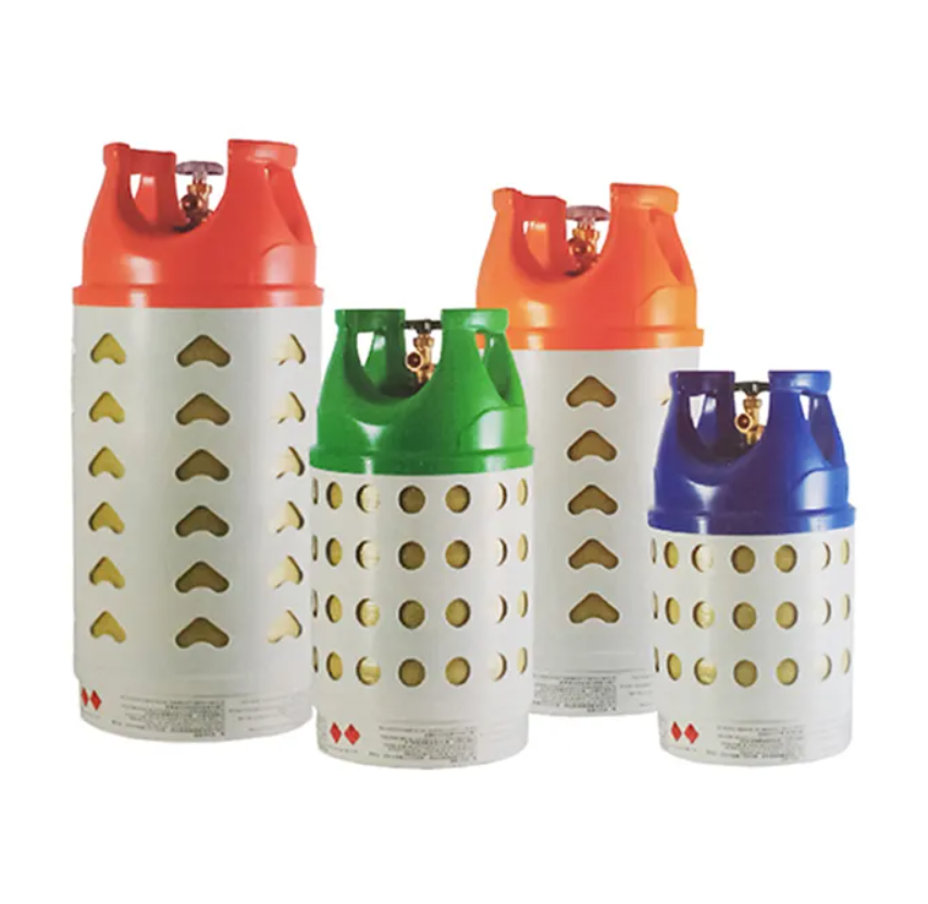 Cheap Price 0.5KG/2kg/3kg/5kg small empty lpg gas tanks mini gas bottle cooking composite lpg cylinder