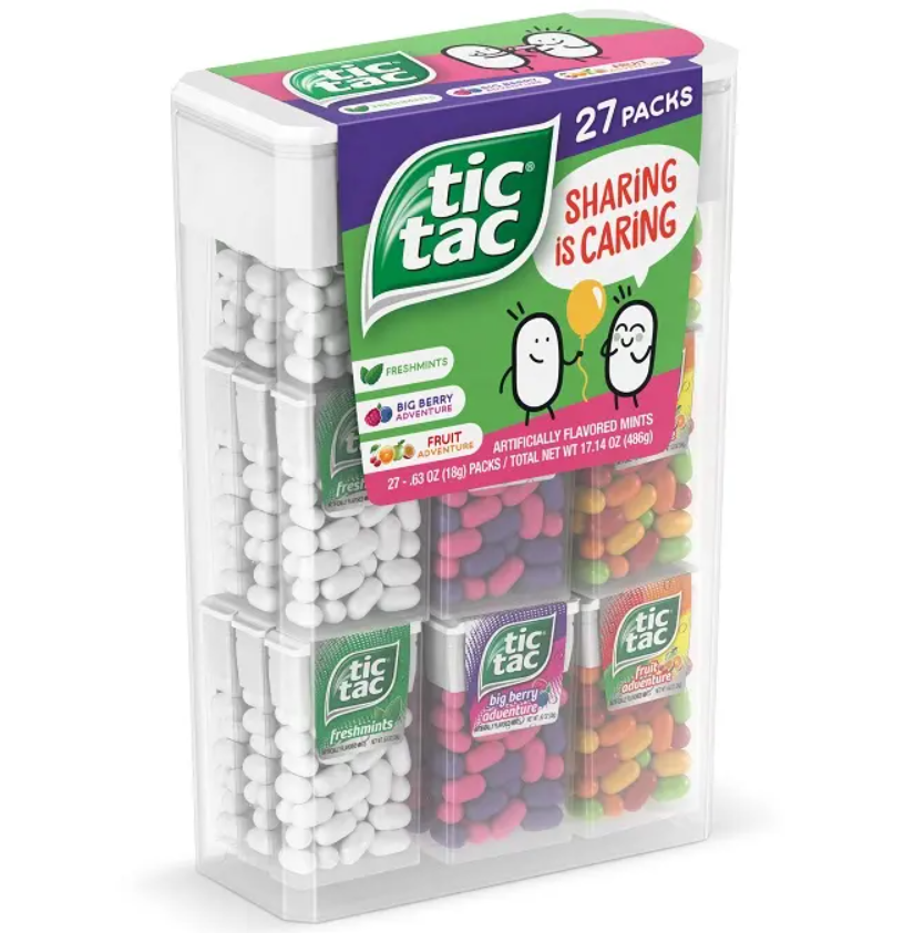 Tic Tac Sprite Lemon Lime Flavored Candy Mints, 1 oz Singles (Pack of 12)