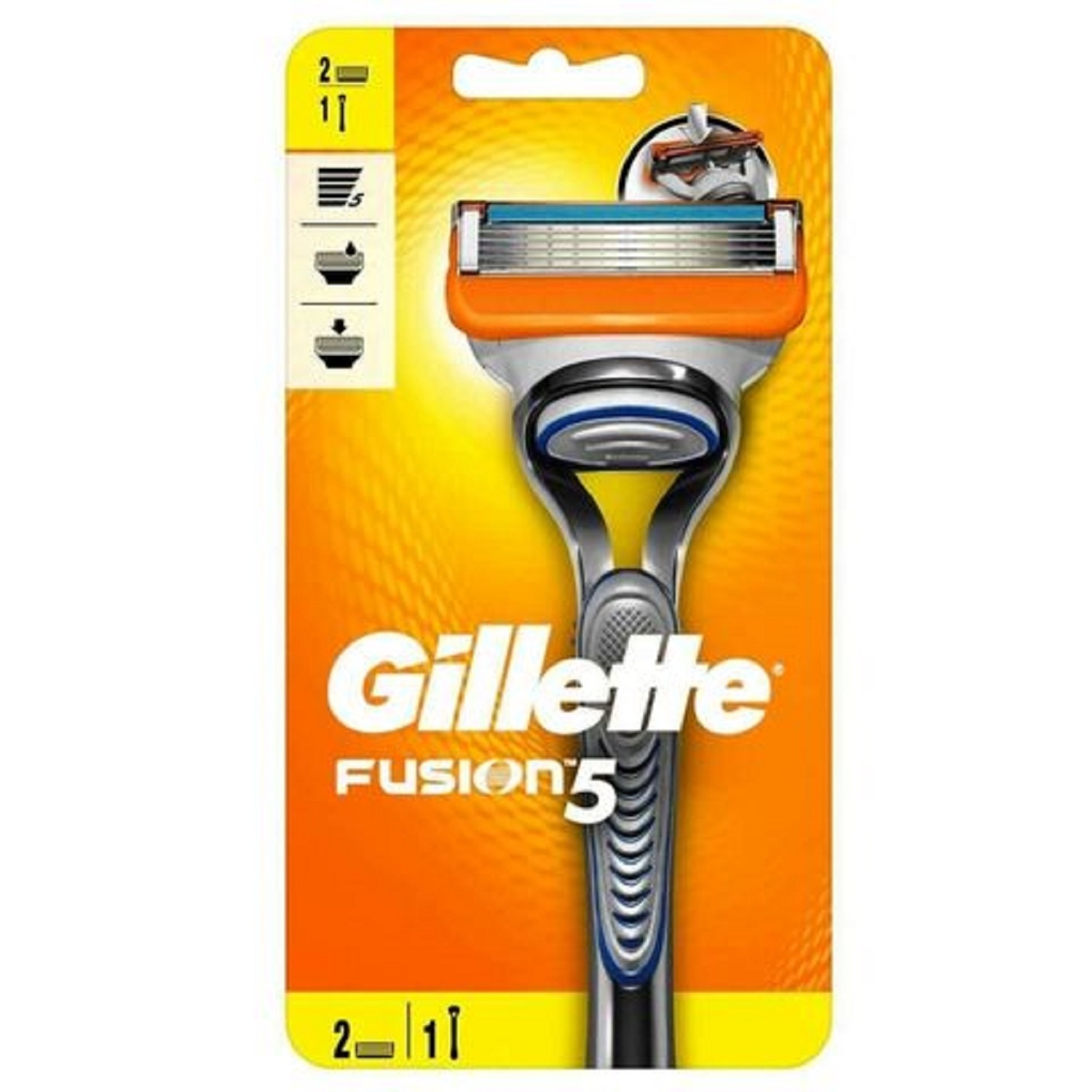 Top Quality Gillette Shave Disposable Razor Blades Gillette Mens Razor Blade Refills, 10 Fusion5 Cartridges, 2 P