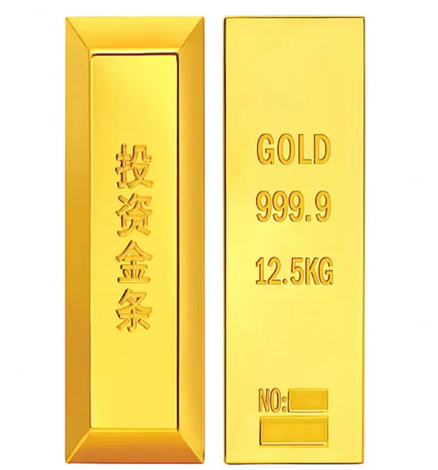 High quality commemorative custom made metal gold clad plated tungsten bar 1 oz 24k pure gold bullion bars Low Price