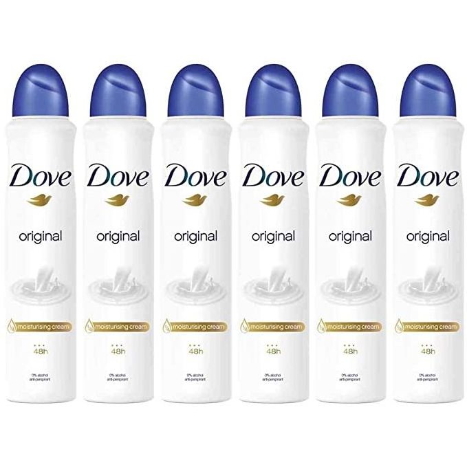 Hot Sale Dove Invisible Dry Antiperspirant Spray Deodorant For Women 150 ml (Pack of 10) + Our Travel Size Perfume