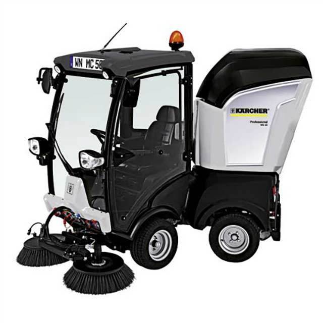 Electric Street Four Wheel Steering Road Sweeper Cleaning Machine Road Sweeping Machine in Germany