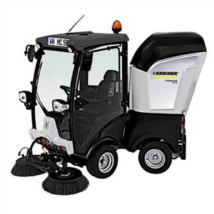 Electric Street Four Wheel Steering Road Sweeper Cleaning Machine Road Sweeping Machine in Germany