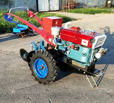 2 Wheel Small Farm Hand Tractor 15HP Two Wheel Farm Walking Tractor Mini Tractor