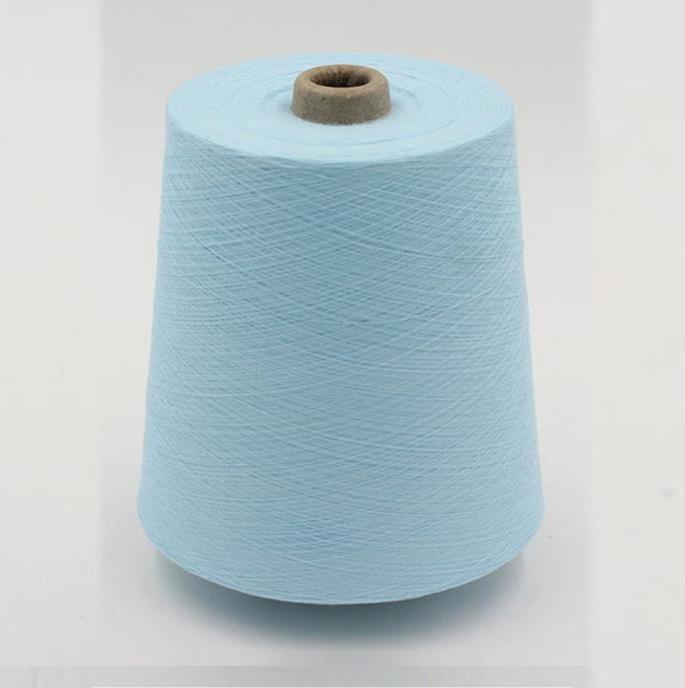 Cotton Yarn Price Colorful Regeneration Blend Thread 20/2 Recycled Polyester Cotton Yarn For Knitting Weaving