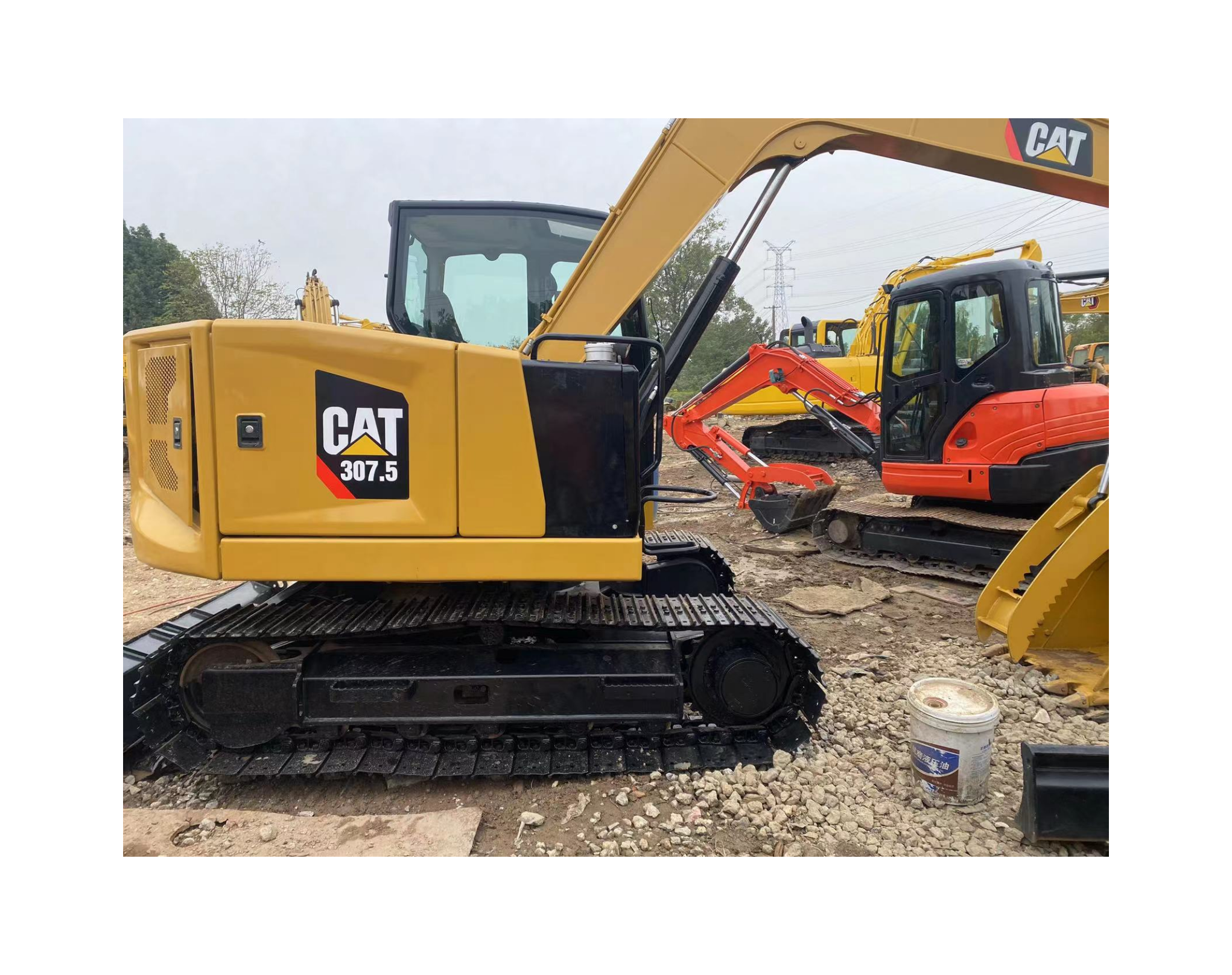 CAT307.5 Used digger 7 ton Small gardening household excavator hot-selling used crawler excavator made in China for sale