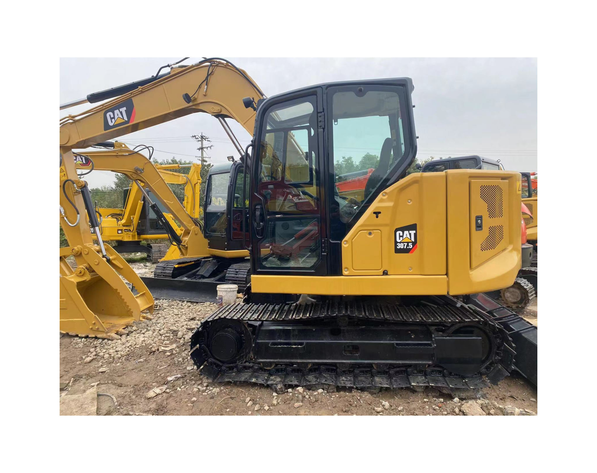 CAT307.5 Used digger 7 ton Small gardening household excavator hot-selling used crawler excavator made in China for sale