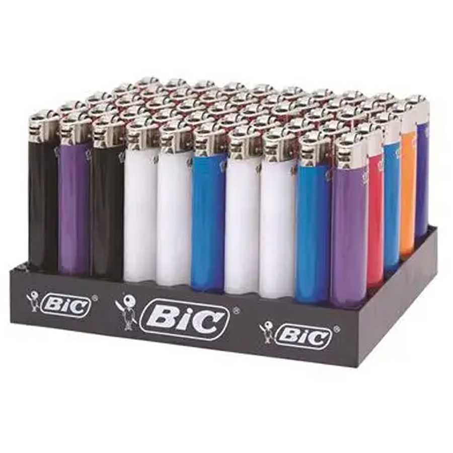 Classic BIC Lighters Mini J25 Original BIC Maxi J26 Lighters Customized Lighters 50 Pack Wholesale