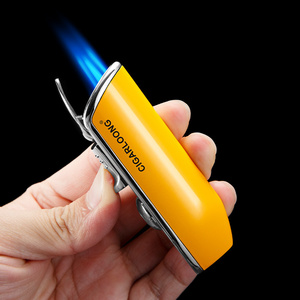 Solanlong cigar lighter Windproof straight metal personality creative portable cigar lighter