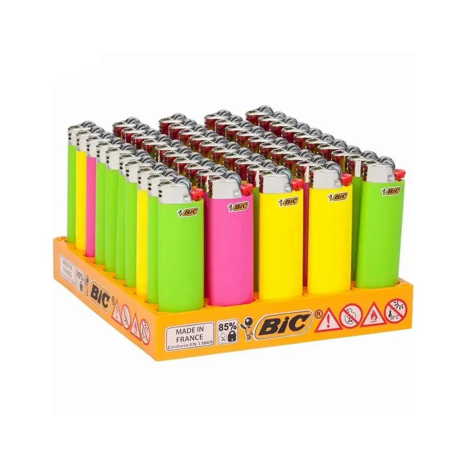 Original Mini and Maxi bic Lighters J6 Bic lighter tray of 50 /bic gas Lighter J25/J26 in stock