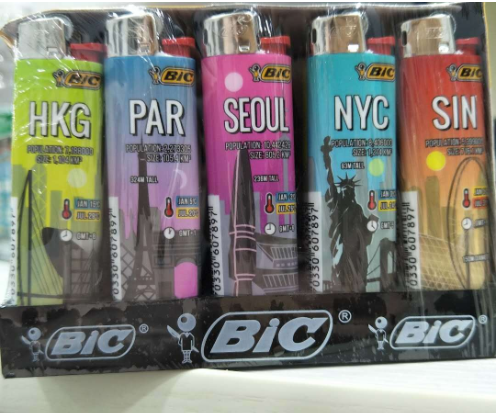 France BIC Lighters Original BIC Custom LighterJ26 Classic Lighters BIC 53pcs Per Box in US Stock Wholesale Price