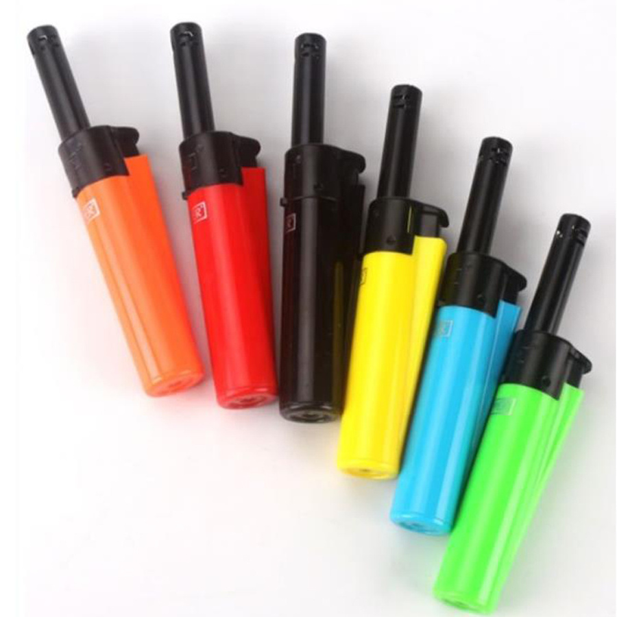 Jet Flame Clipper Wind Resistant Resistant Torch Lighters Tube Lighters Refillable Reusable Plain NEON Color