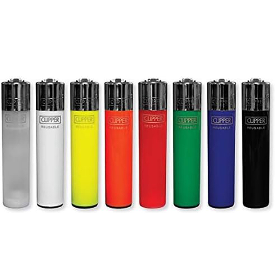 Jet Flame Clipper Wind Resistant Resistant Torch Lighters Tube Lighters Refillable Reusable Plain NEON Color