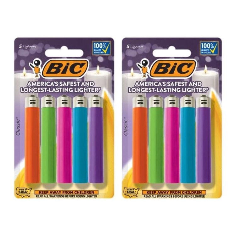 Lighters BIC J26 Pack of 53 Wholesale Lot Classic Disposable Pocket Lighter BIC J25 J26 Mix Color