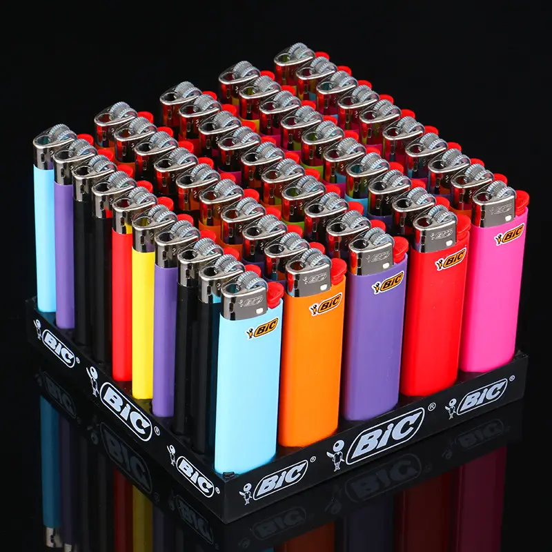 Original Bic Lighter j25 and J26 Classic Bic Gas Cigarette Lighter - Mini and Maxi J3 J5 J6 Gas Lighter Flint Disposable Gas Lig