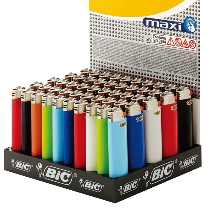 Original France BIC Lighters Maxi J26 50pcs/tray Disposable Lighters Mini BIC J25 Mix Color