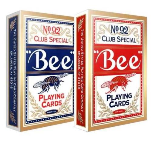 Little Bee Poker Cards American Original NO.92 Bee Poker Texas Special Brand